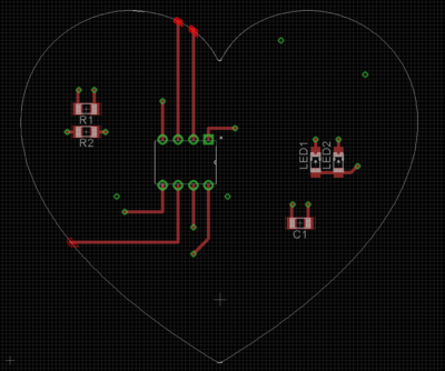 The Heart Tattoo Circuit Board